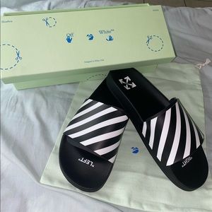 Mens “Off White” Slides